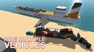 Cargo Ship Car Transporter – Drive truck &amp; sail big boat in this simulator game Image