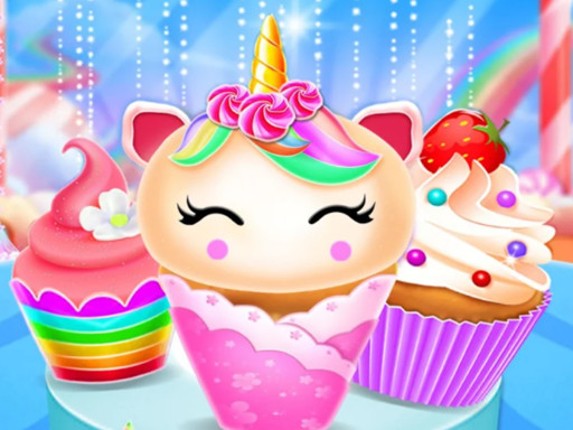 Unicorn Mermaid Cupcake Cooking Design Game Cover