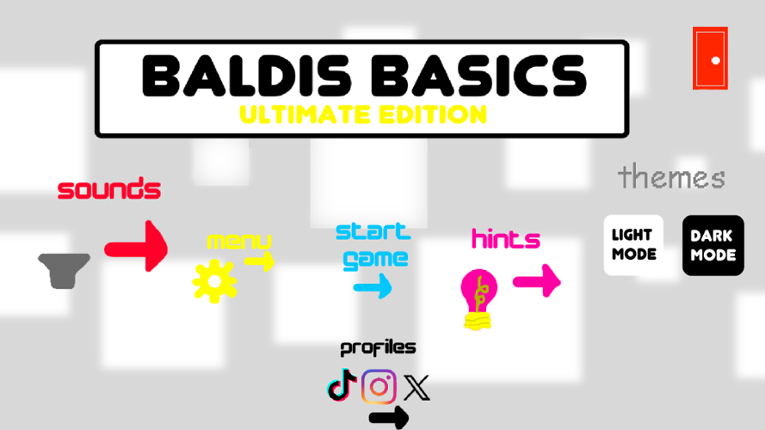 Baldi's basics ultimate version Game Cover