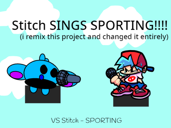 Stitch sings Sporting (vocals is added) Game Cover