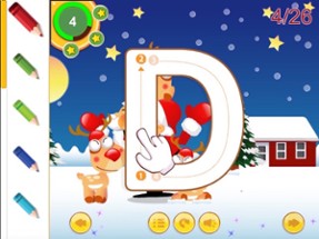 ABC Alphabet Tracer Santa Claus song game for baby Image