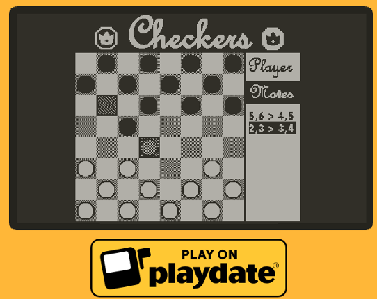 Checkers (Playdate + Windows + Mac) Game Cover