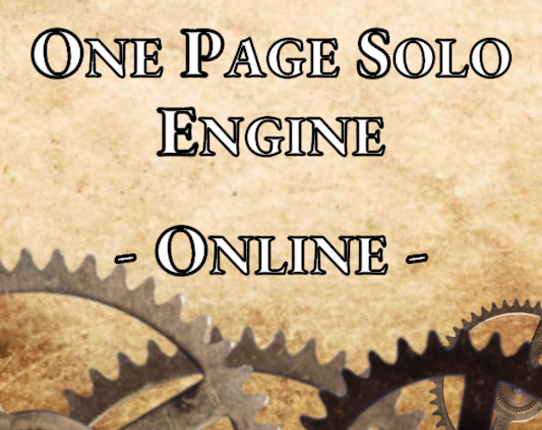 One Page Solo Engine - Online Game Cover