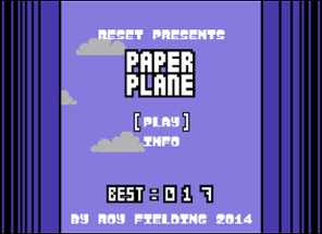 Paper Plane - C64 (retro casual game) Image