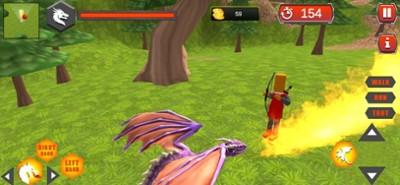 Village Dragon Combat Image