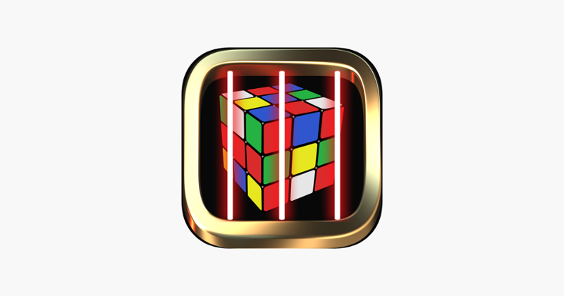 Cube magic runner escape laser room in dark Game Cover