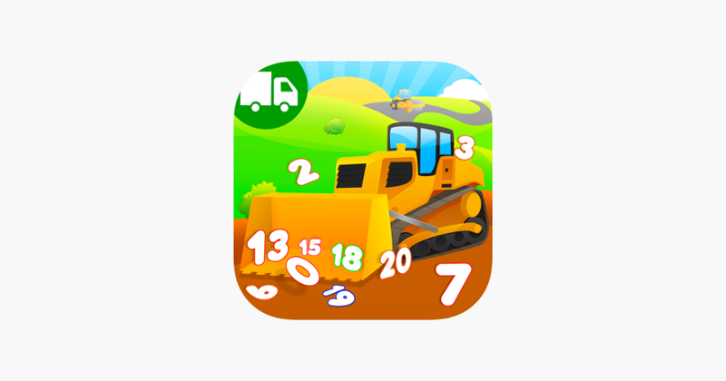 Learn Trucks Diggers Numbers Game Cover