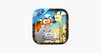 Safari Animals Preschool First Word Learning Game Image