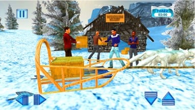 Uphill Dog Sledding Transport &amp; Cargo Delivery Sim Image