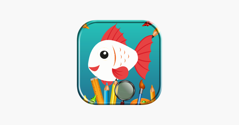Coloring Sea Animal Vocabulary Game Cover