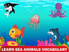 Coloring Sea Animal Vocabulary Image