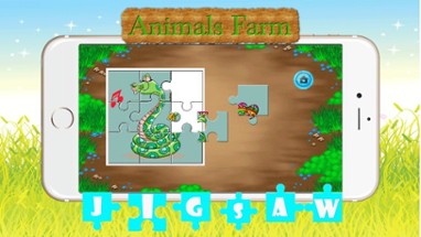 Cute Animals Farm Jigsaw Puzzles – Magic Amazing HD Puzzle Game Free for Kids and Toddler Learning Games Image