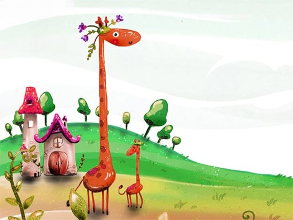 Cartoon Giraffe Puzzle Game Cover