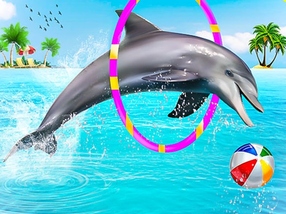 Dolphin Water Stunts Show Game Cover