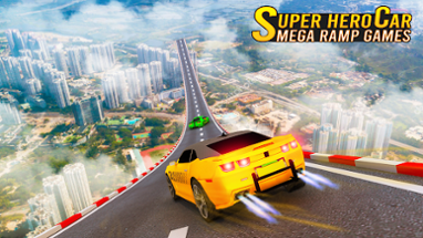 Superhero Car: Mega Ramp Games Image