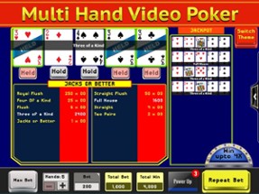 Video Poker  - FREE Multihand Casino Free Video Poker Deluxe Games Image