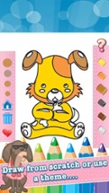 Dog Drawing Coloring Book - Cute Caricature Art Ideas pages for kids Image