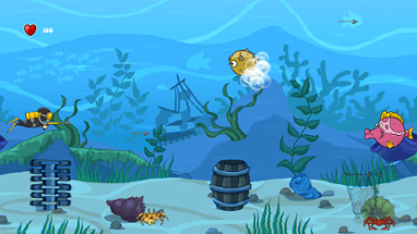 One Button Controlled - Fishing Game - Accessible Game Image
