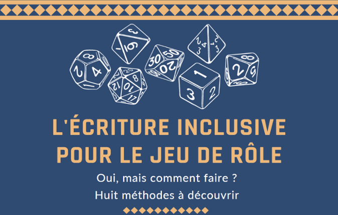 Ecriture inclusive en JdR Game Cover