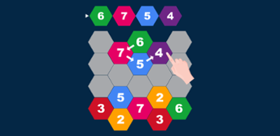 Hexagons Puzzle: Slide n Clear Numbers Image