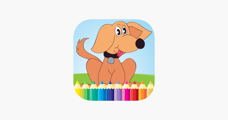 Dog Coloring Book for kid - Animal Paint and Drawing free game color good HD Game Cover