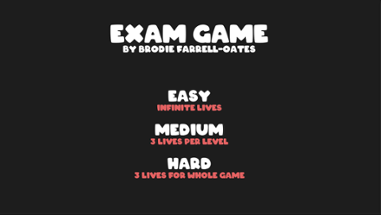 2021 Exam Game (Sem 1) Image