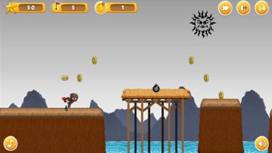 Skillful Run And Jumping Ninja Jump Deluxe Games Image