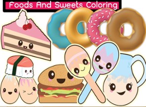 Design and Decorate Own Sweet On Coloring Book Image