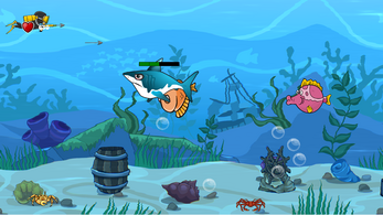One Button Controlled - Fishing Game - Accessible Game Image