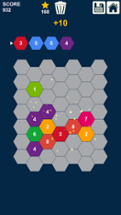 Hexagons Puzzle: Slide n Clear Numbers Image