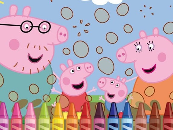 Peppa Pig Coloring Game Cover