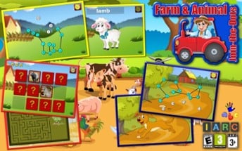 Preschool ABC farm animal join the dot puzzles Image