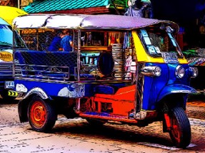 Tuk Tuk Tricycle Puzzle Image