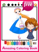 Princess Coloring Book For Girls: Free Games For Kids And Toddlers! Image