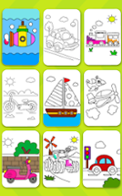 Cars Coloring Book Kids Game Image