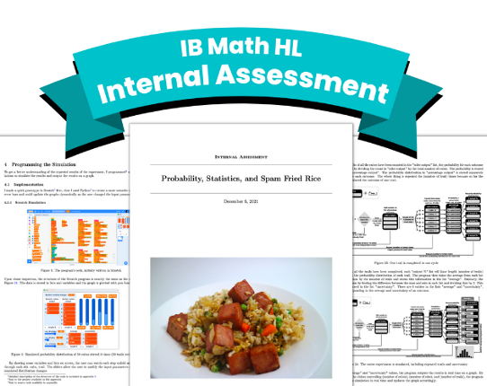 IB Maths (AA HL) IA: Probability and Fried Rice Game Cover