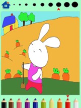 BunnyBunny-Rabit Toons Coloring Book Image