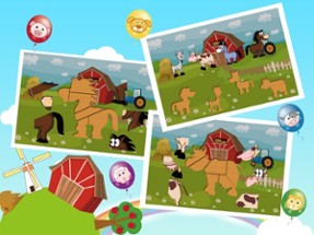 Farm Animal Puzzles - Educational Preschool Learning Games for Kids &amp; Toddlers Free Image