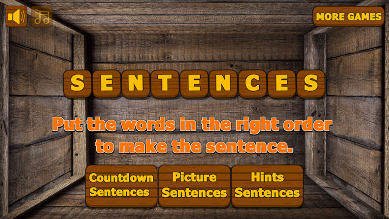 Sentence Scramble Game Cover