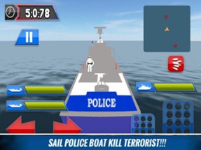 Mission Police Boat 3D Image