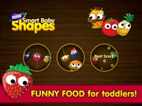 Smart Baby Shapes FOOD: Fun Jigsaw Puzzles and Learning Games for toddlers &amp; little kids Image