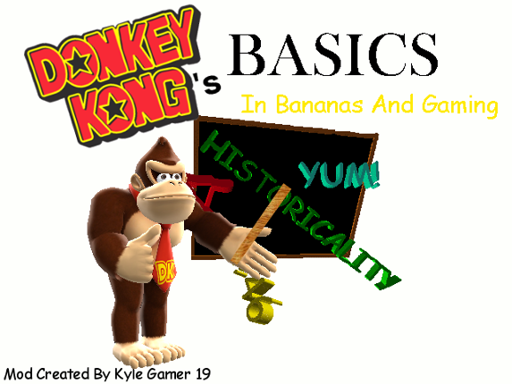 Donkey Kong's Basics In Bananas And Gaming (A Baldi's Basics Mod.) Game Cover