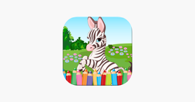 My Zoo Animal Friends Draw Coloring Book World for Kids Image