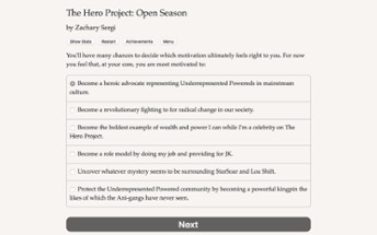 The Hero Project: Open Season Image