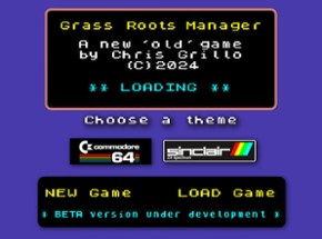 Grass Roots Football Manager (BETA) Image