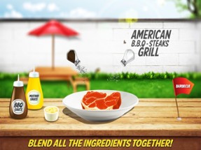 American BBQ steak &amp; skewers grill : Outdoor barbecue cooking simulator free game Image