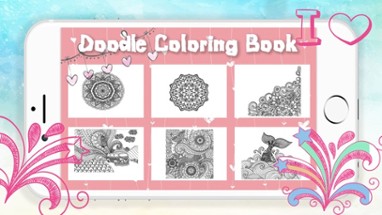 Doodle Art Coloring Book for Adult Image