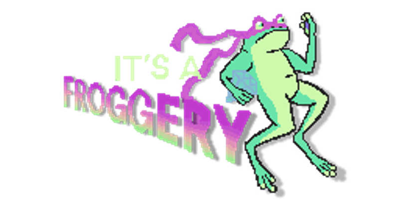 It's a FROGGERY Game Cover