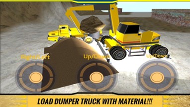 Sand Excavator Crane &amp; Dumper Truck Simulator Game Image