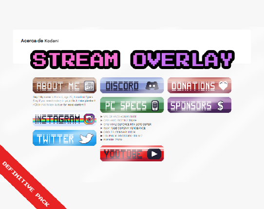 Stream Overlay (Definitive Pack) Game Cover
